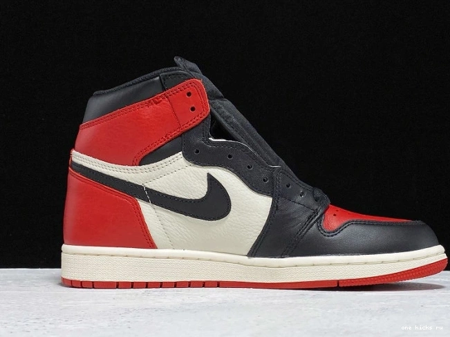 Rep Onekick High Air 1 Retro Toe OG 555088-610 Bred Jordan 0709